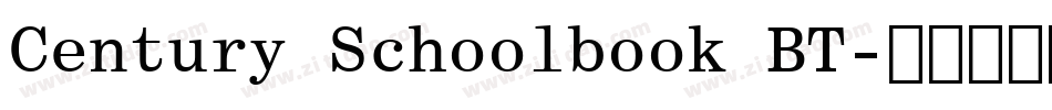 Century Schoolbook BT字体转换